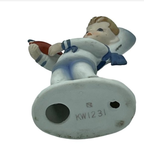 Vintage Lefton Little Sailor Boy Boat Figurine Collectibles Home Décor Display - Picture 4 of 5